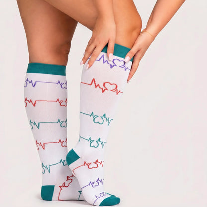 Compression Socks Latidos White — main view