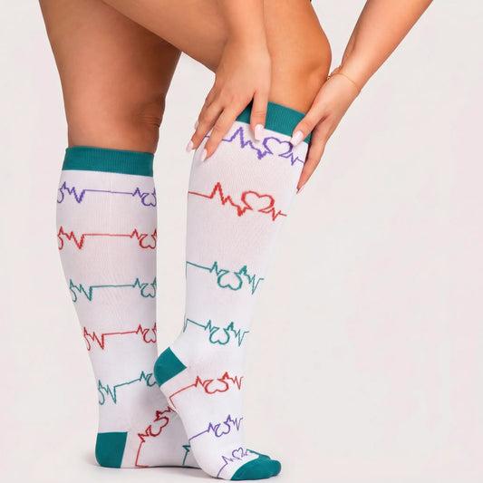 Compression Socks Latidos White — main view