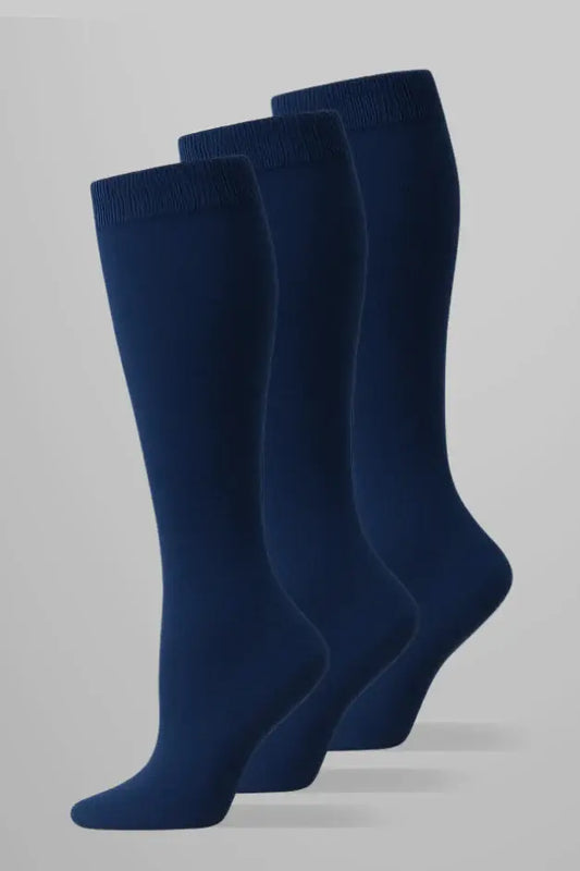 3-Pack Navy Compression Socks — main view