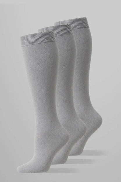 3-Pack Light Grey Compression Socks — main view