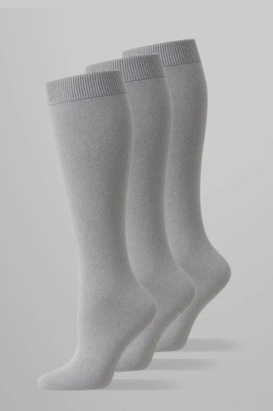 3-Pack Light Grey Compression Socks — main view