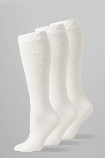 Pack 3 Calcetines de compresión Blanco — vista principal