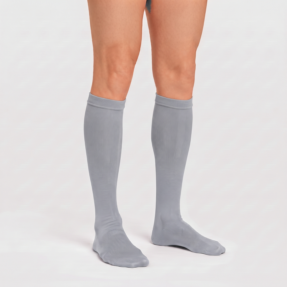 Calcetines de compresión de bambú KIMA para hombre en gris claro