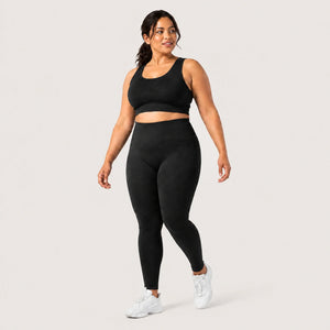 KIMA™ SculptActive 3D shaping leggings — Black — front view