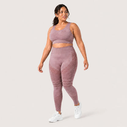 KIMA™ SculptActive 3D shaping leggings — Pink — front view