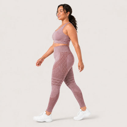 KIMA™ SculptActive 3D shaping leggings — Pink — side view