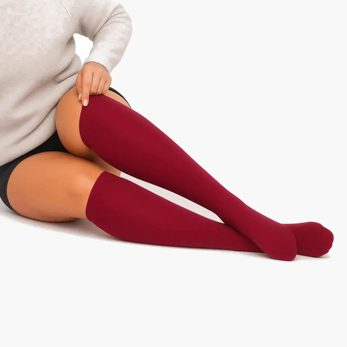KIMA™ Compression Socks 15-20 mmHg — uniform very light gray background