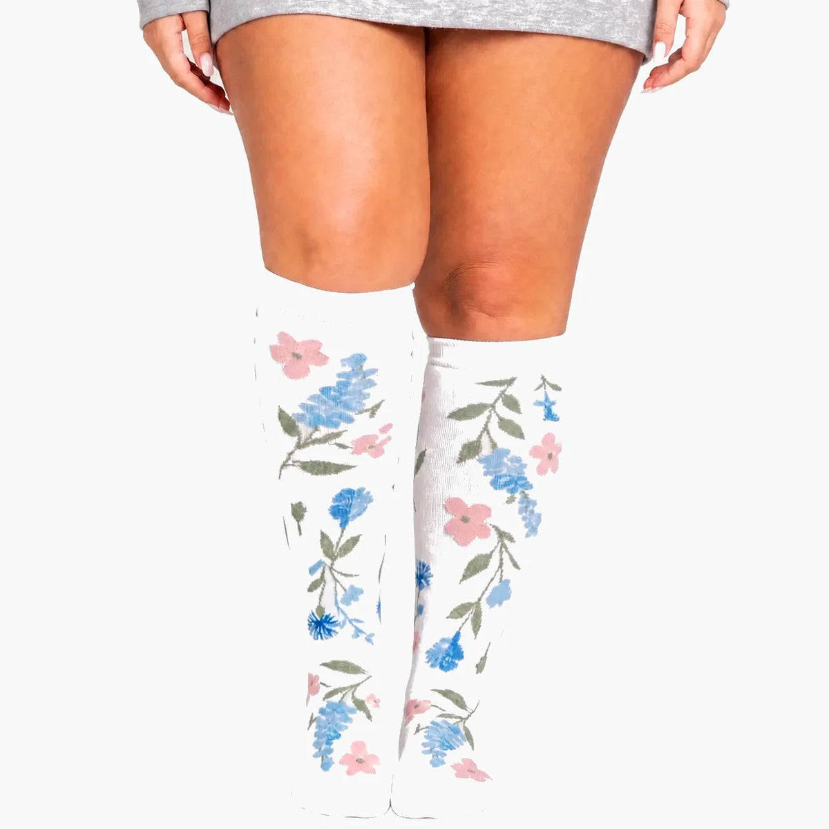 KIMA™ - Bamboo Compression Socks — uniform very light gray background
