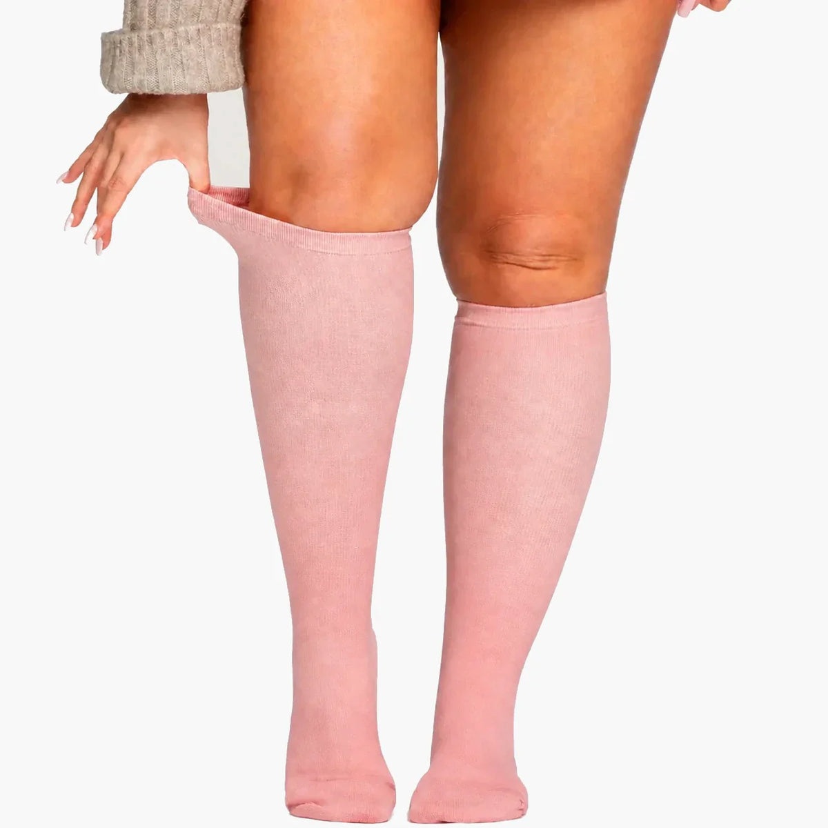 KIMA™ - Bamboo Compression Socks — uniform very light gray background