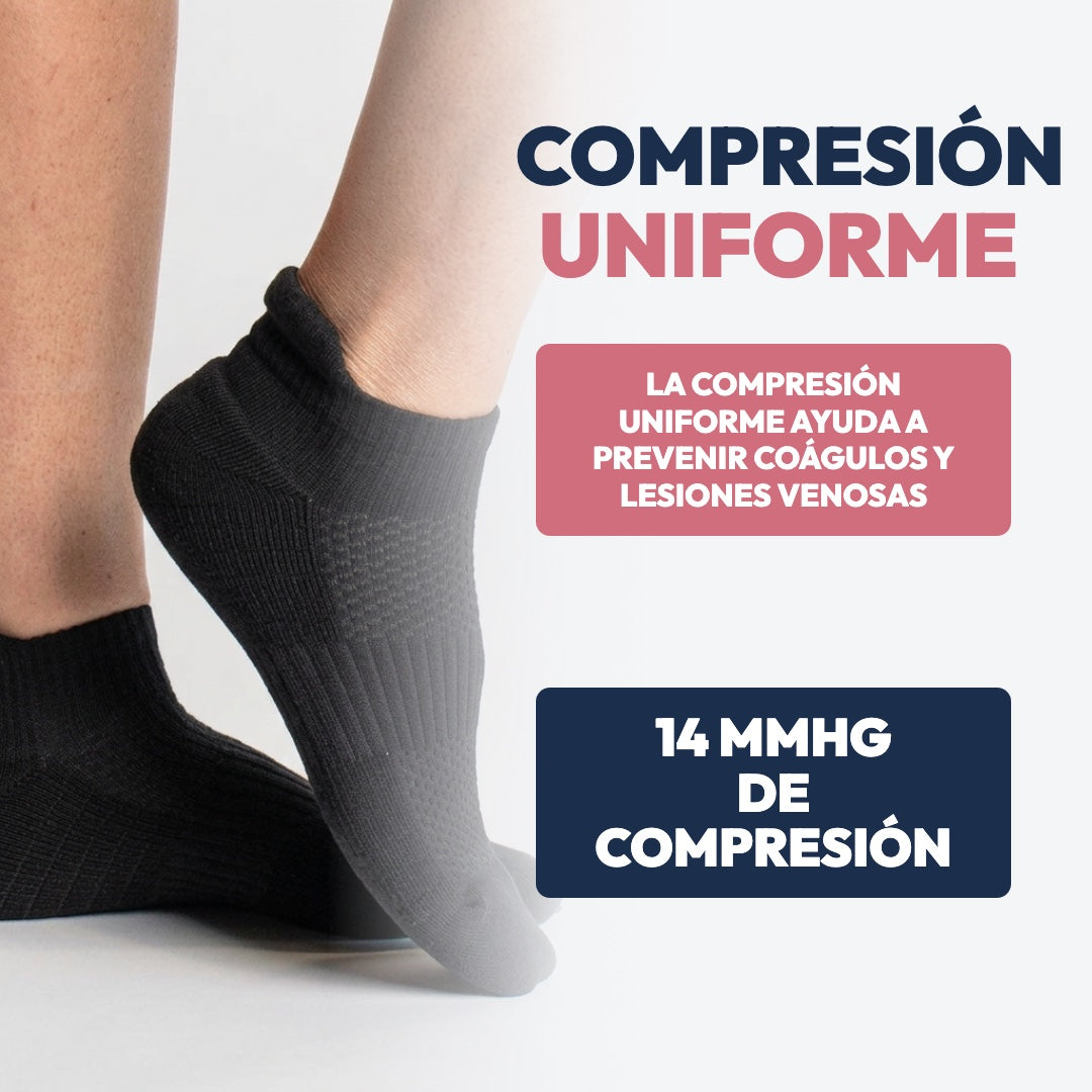 Compresión uniforme de 14 mmHg